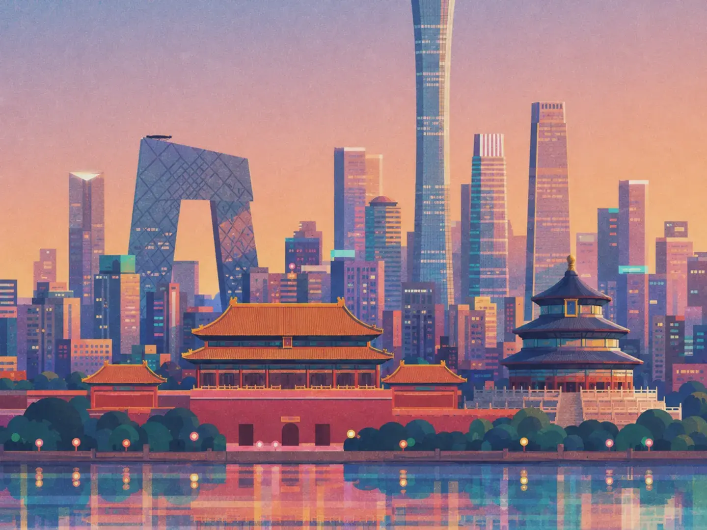 Illustration of Beijing