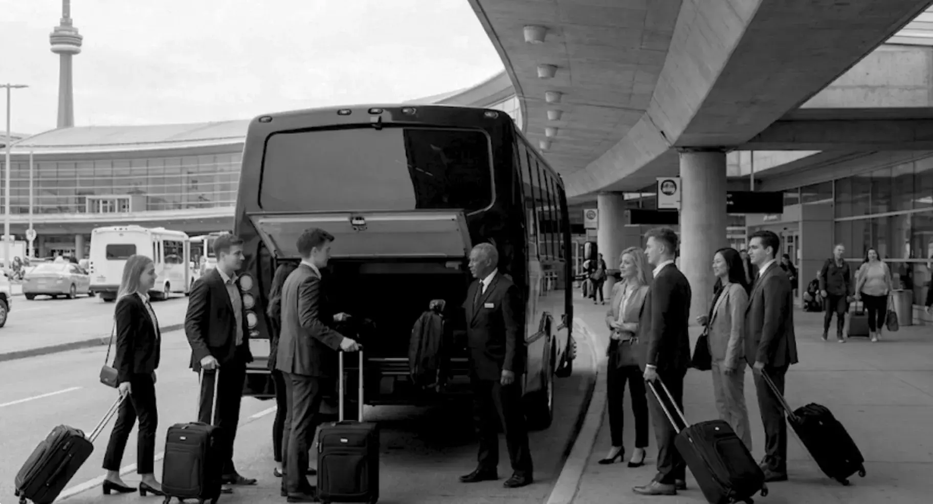 Members arriving with luggage at the start of a City Trip