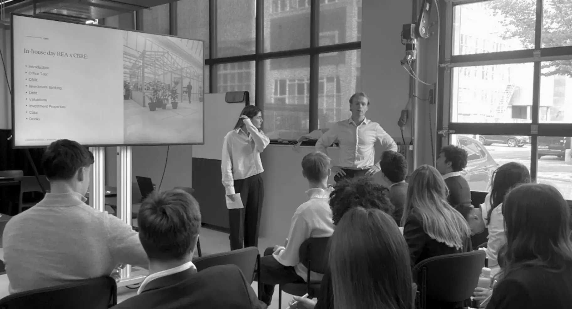 Members in a firm’s office during an REA in-house day