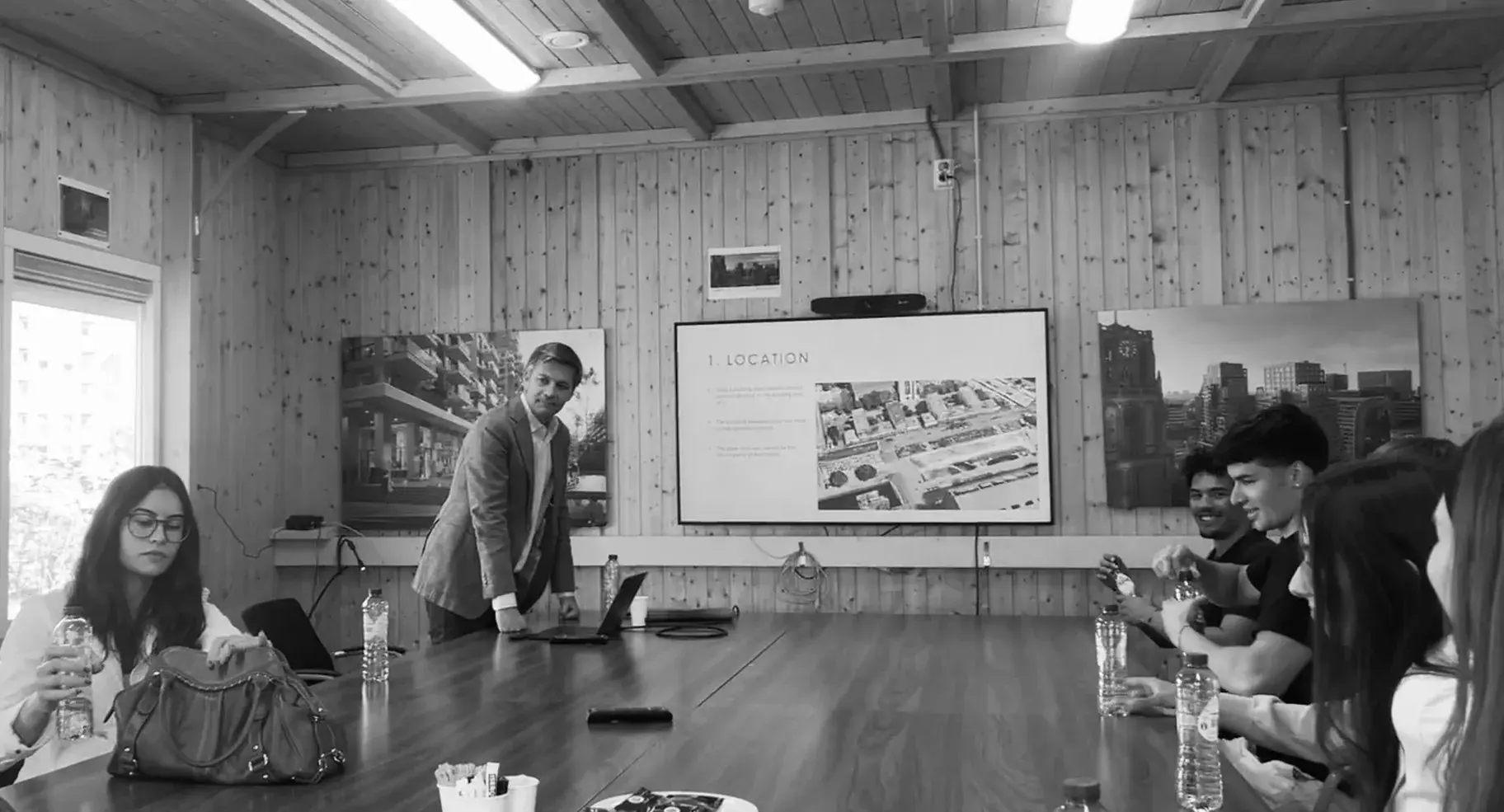 A workshop running around a boardroom table
