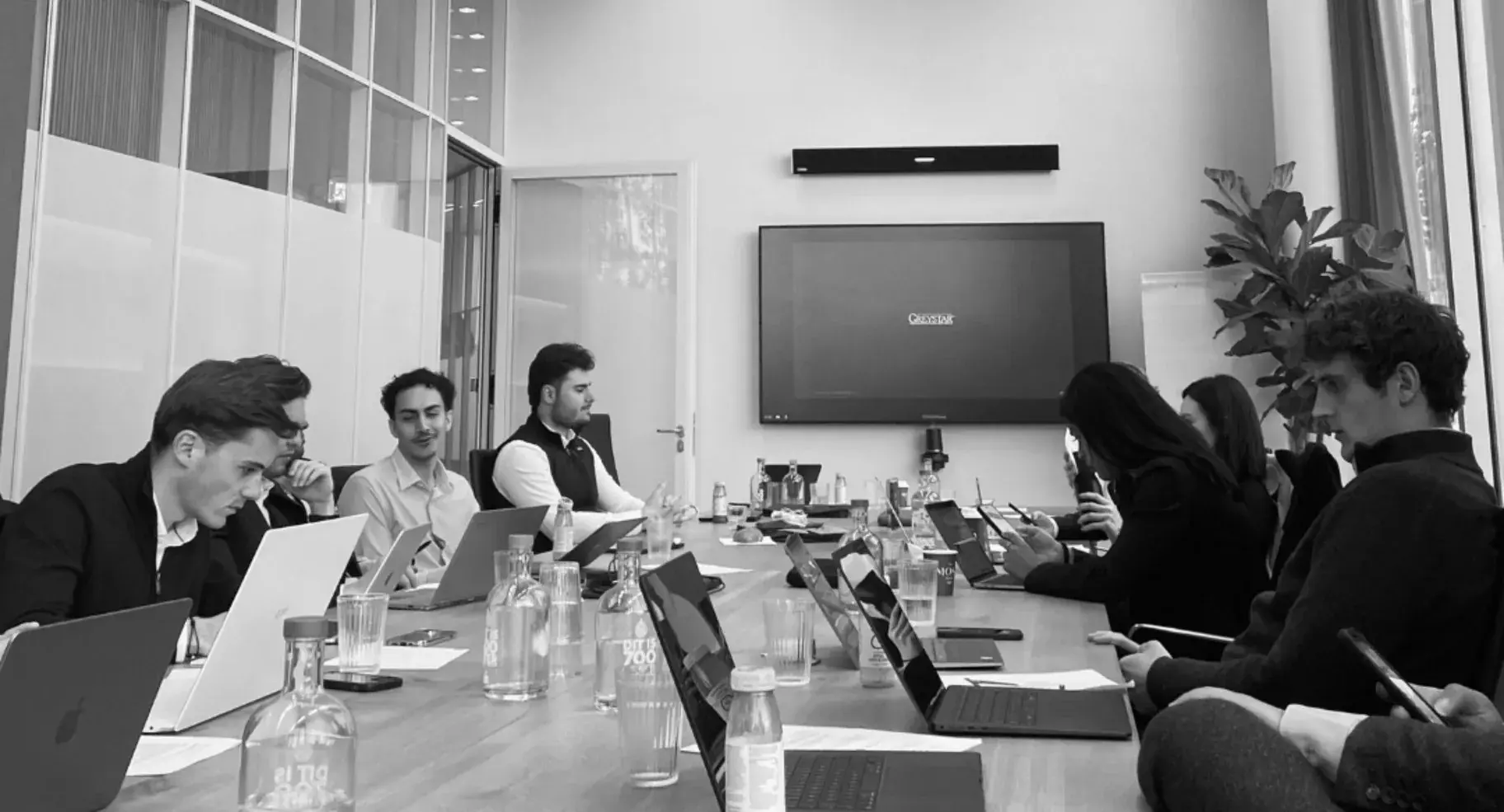 A workshop running around a boardroom table