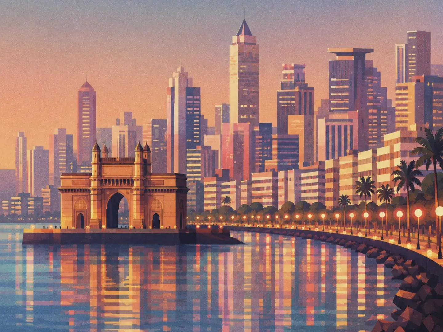 Illustration of Mumbai