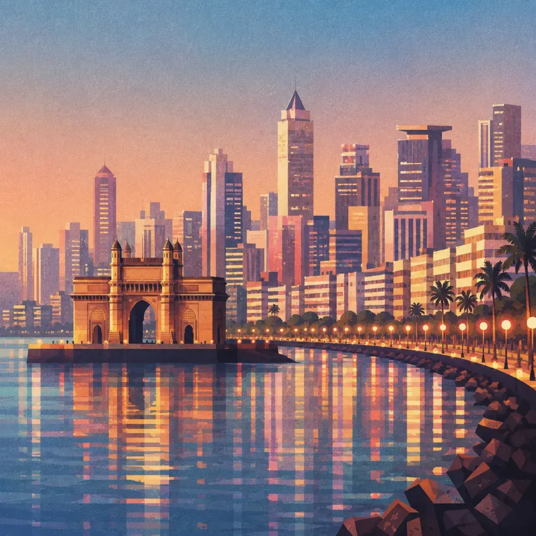 Illustration of Mumbai