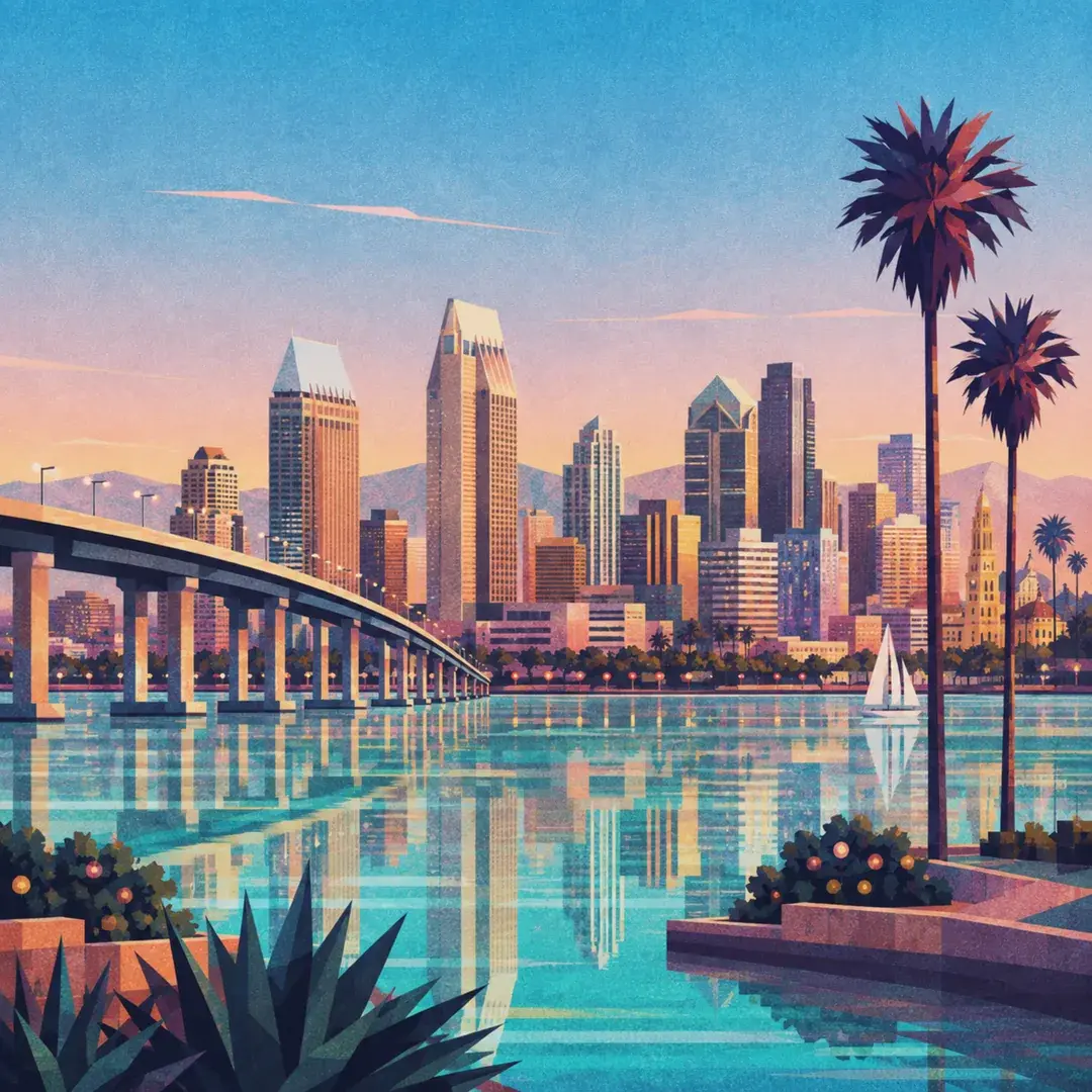 Illustration of San Diego