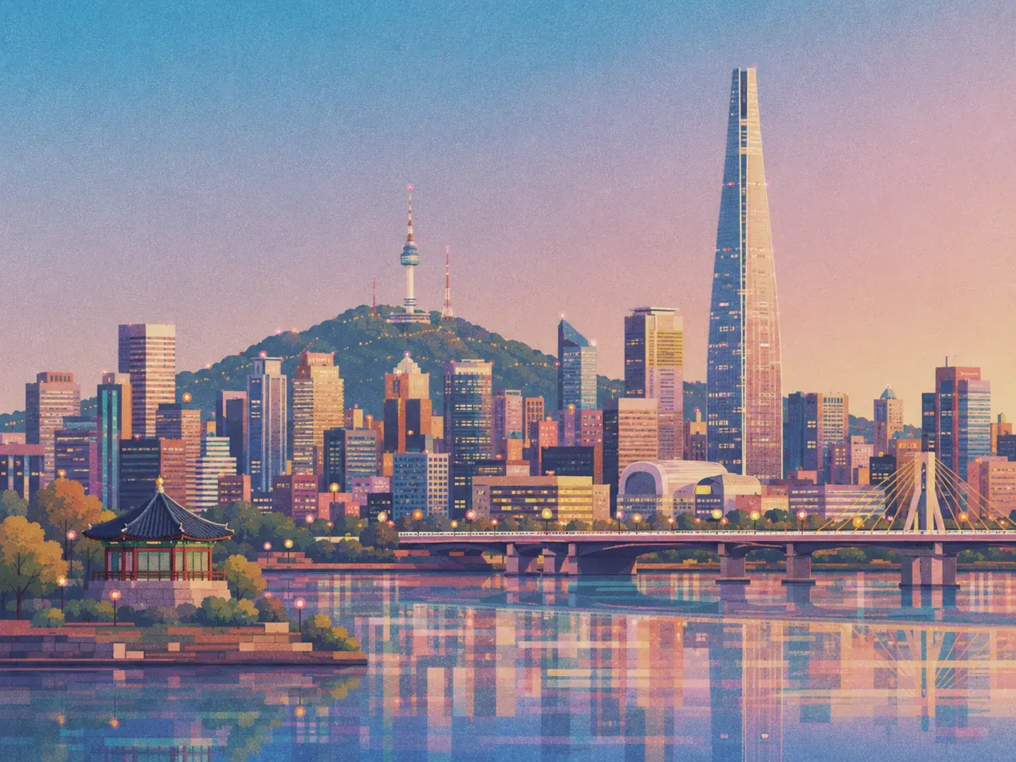 Illustration of Seoul