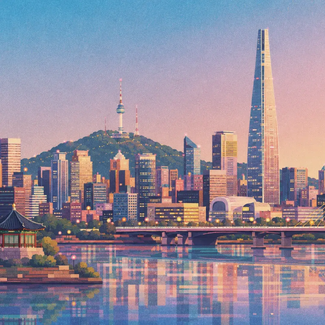 Illustration of Seoul
