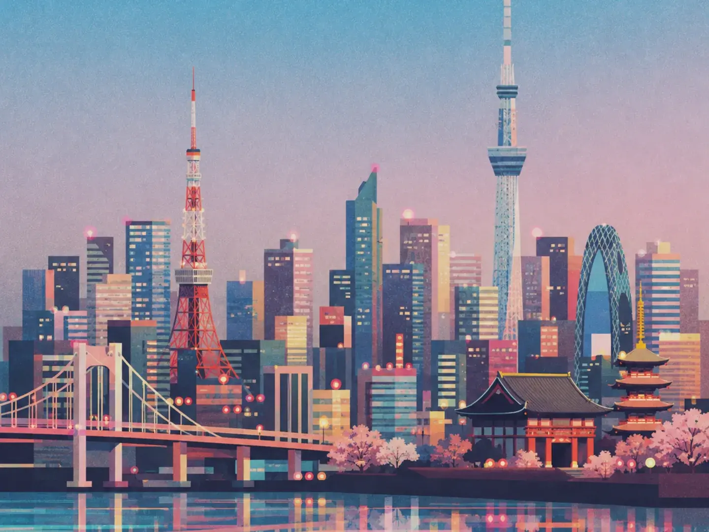 Illustration of Tokyo