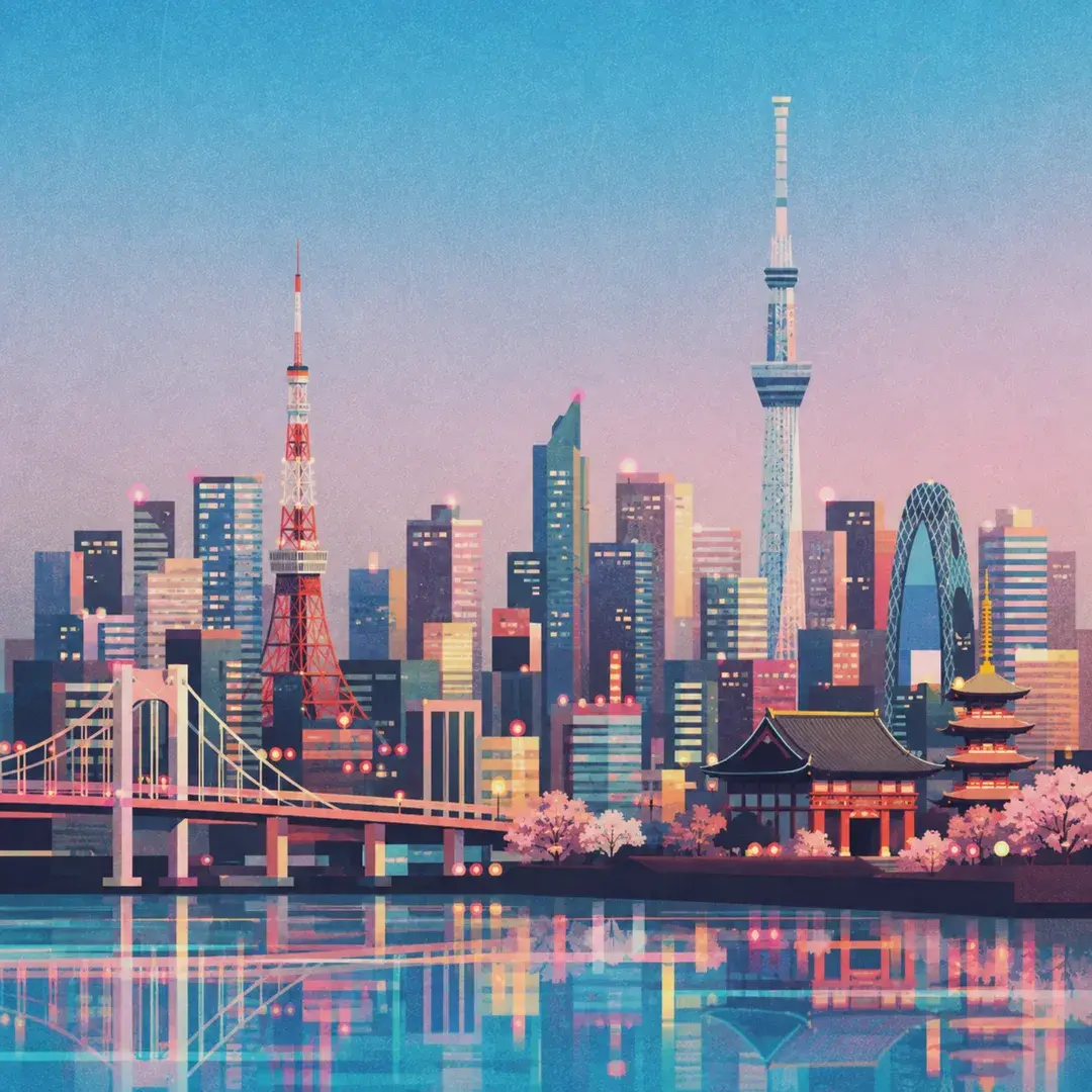 Illustration of Tokyo
