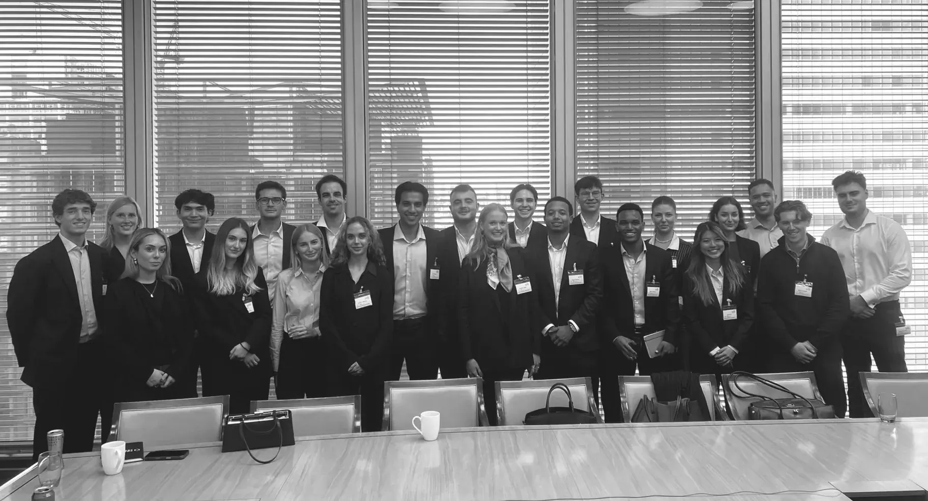 The group after the session in Canary Wharf